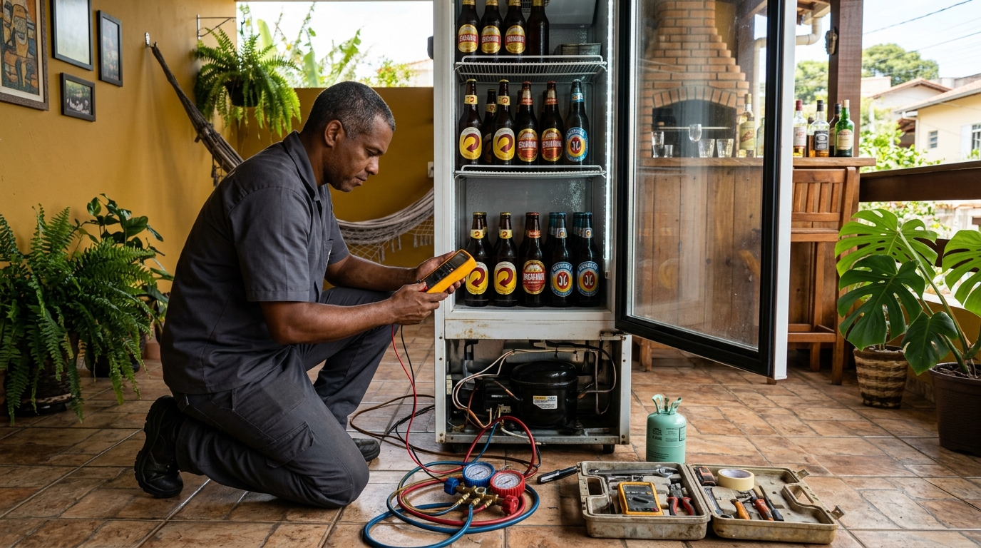 Manutenção da placa eletrônica de cervejeira no Serrano, Caxias do Sul‑RS